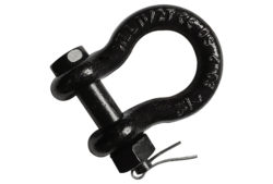 Shackle with nut and cotter pin